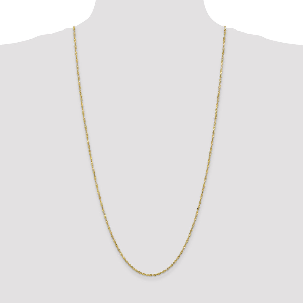 10k 1.7mm Singapore Chain