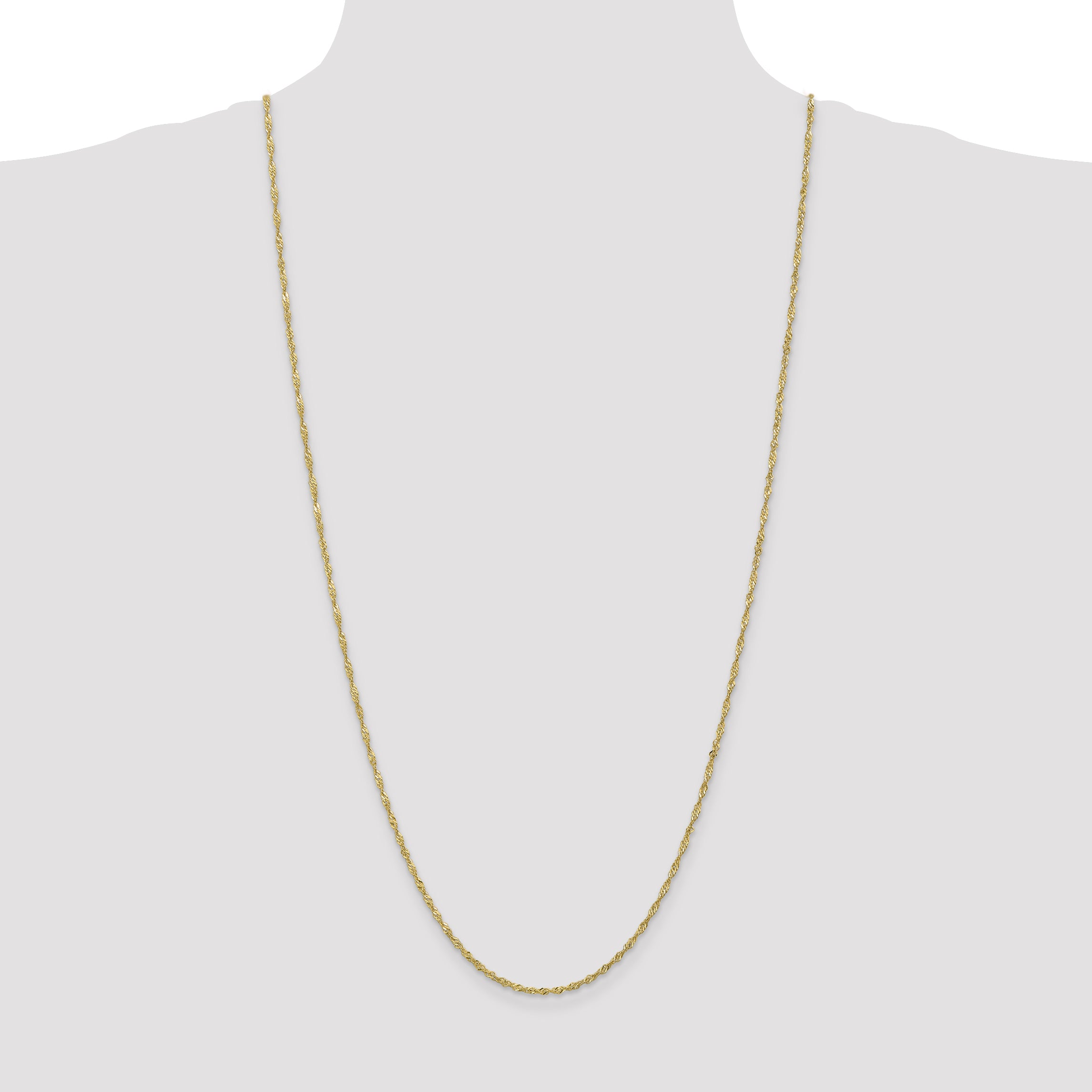10k 1.7mm Singapore Chain