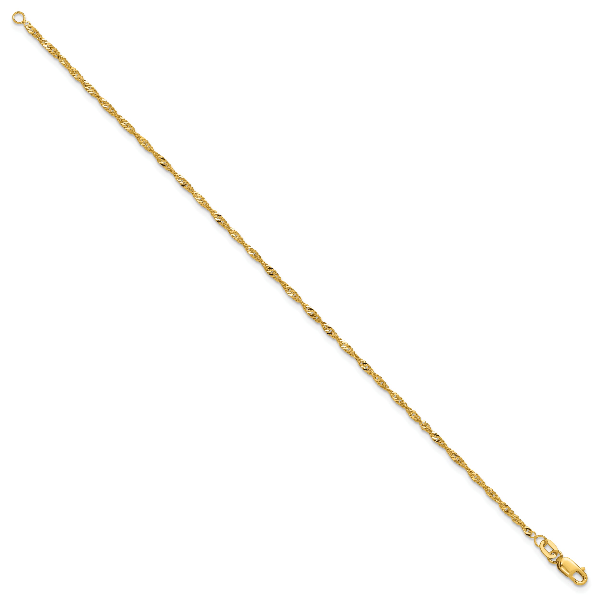 10k 1.7mm Singapore Chain