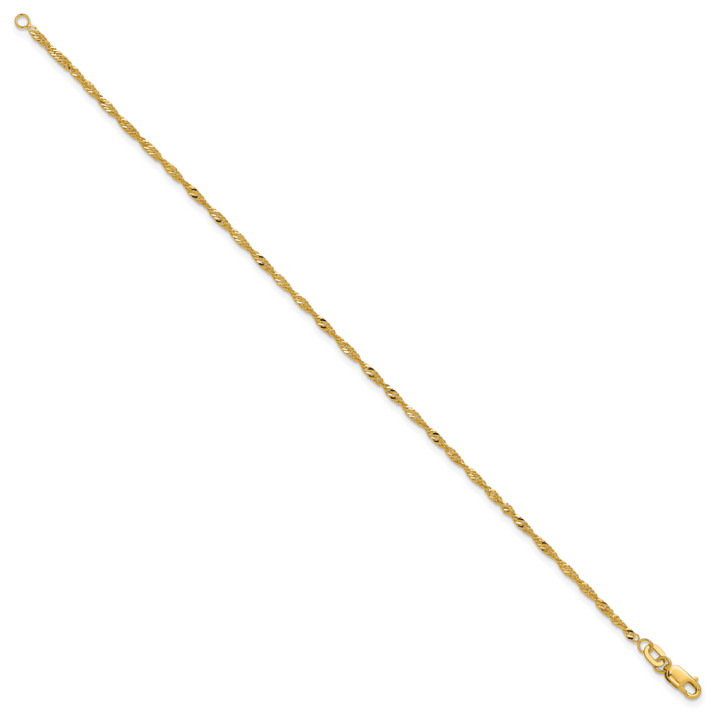 10k 1.7mm Singapore Chain