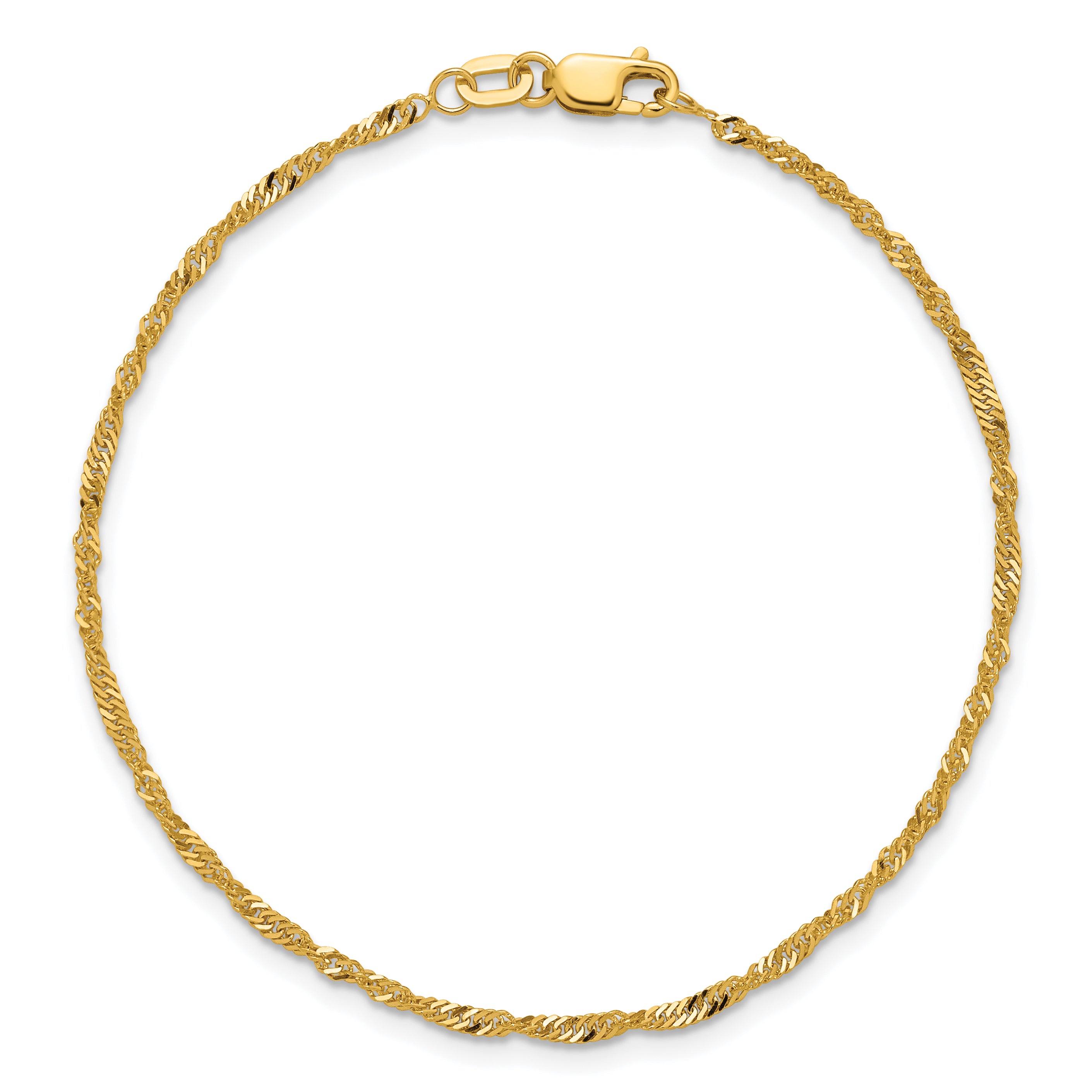 10k 1.7mm Singapore Chain