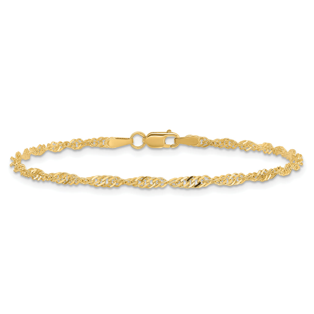 10k 2mm Singapore Chain