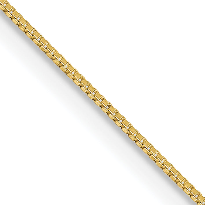 10K None 0.5mm Box Chain Necklace - 14 in Main image