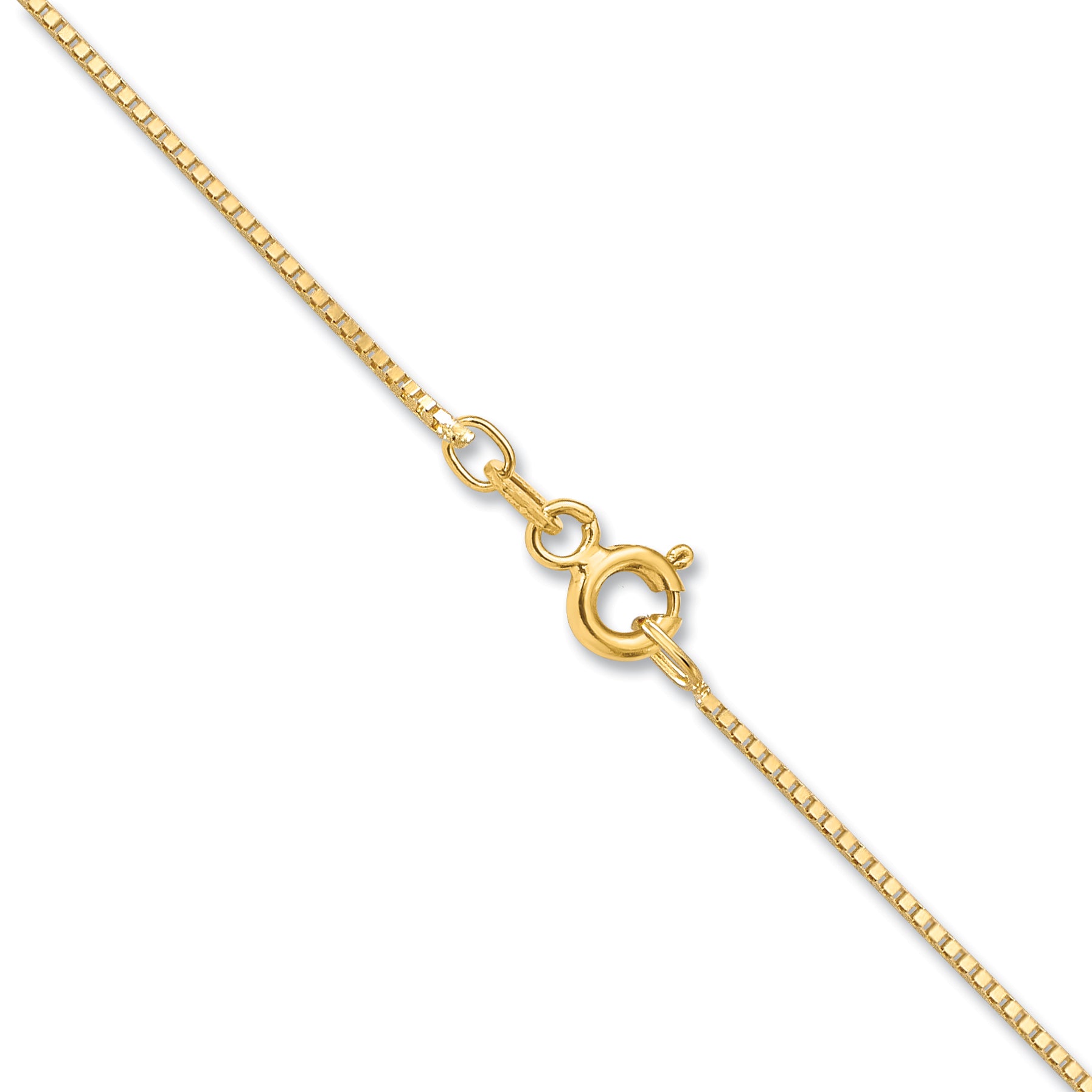 10K None 0.7mm Box Chain Necklace - view 3