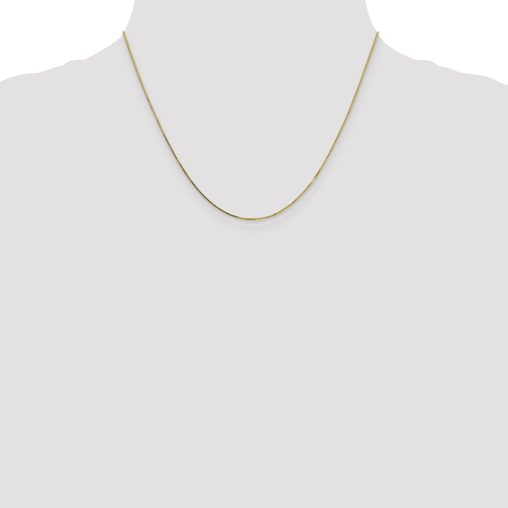 10K None 0.7mm Box Chain Necklace - view 4