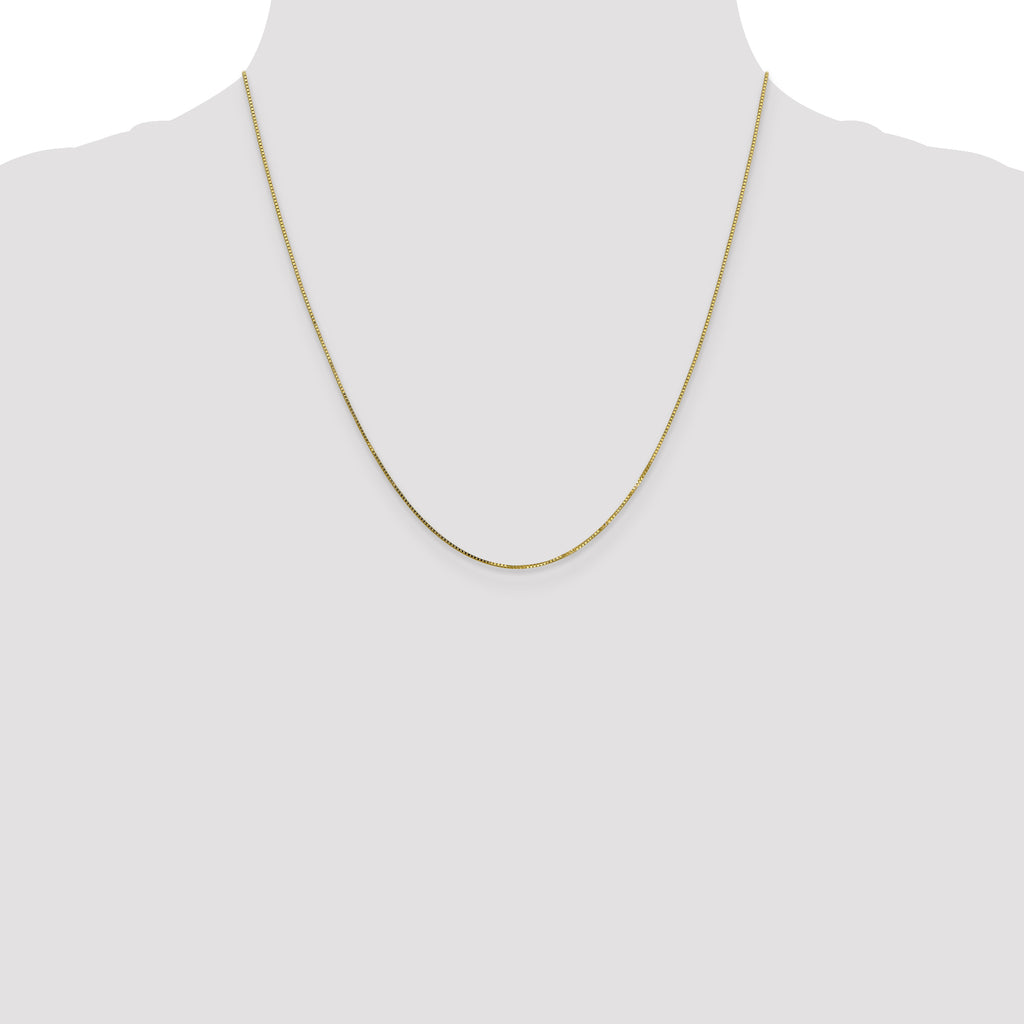 10K None 0.7mm Box Chain Necklace - view 4
