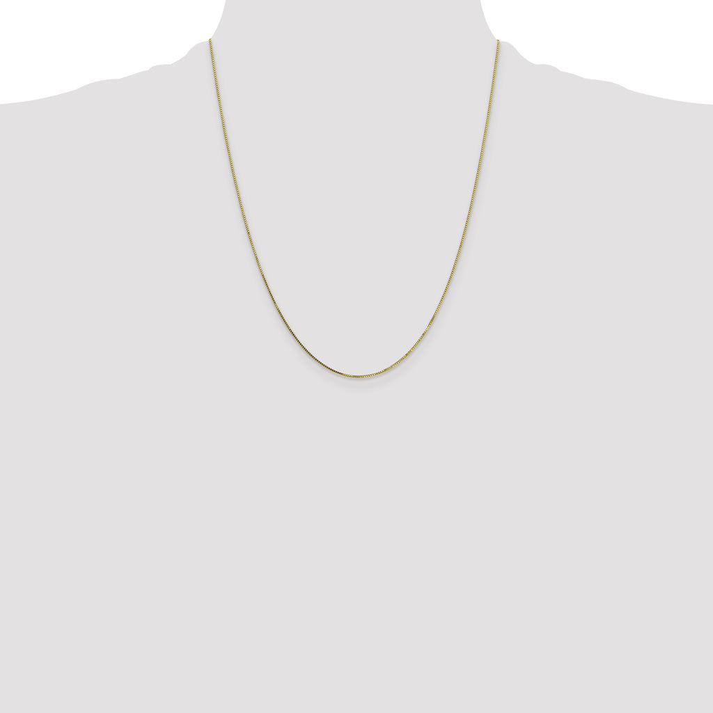 10K None 0.7mm Box Chain Necklace - view 4