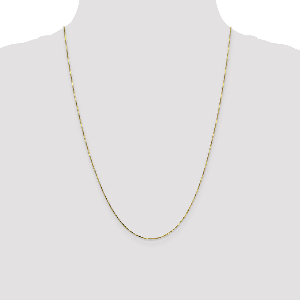 10K None 0.7mm Box Chain Necklace - view 4