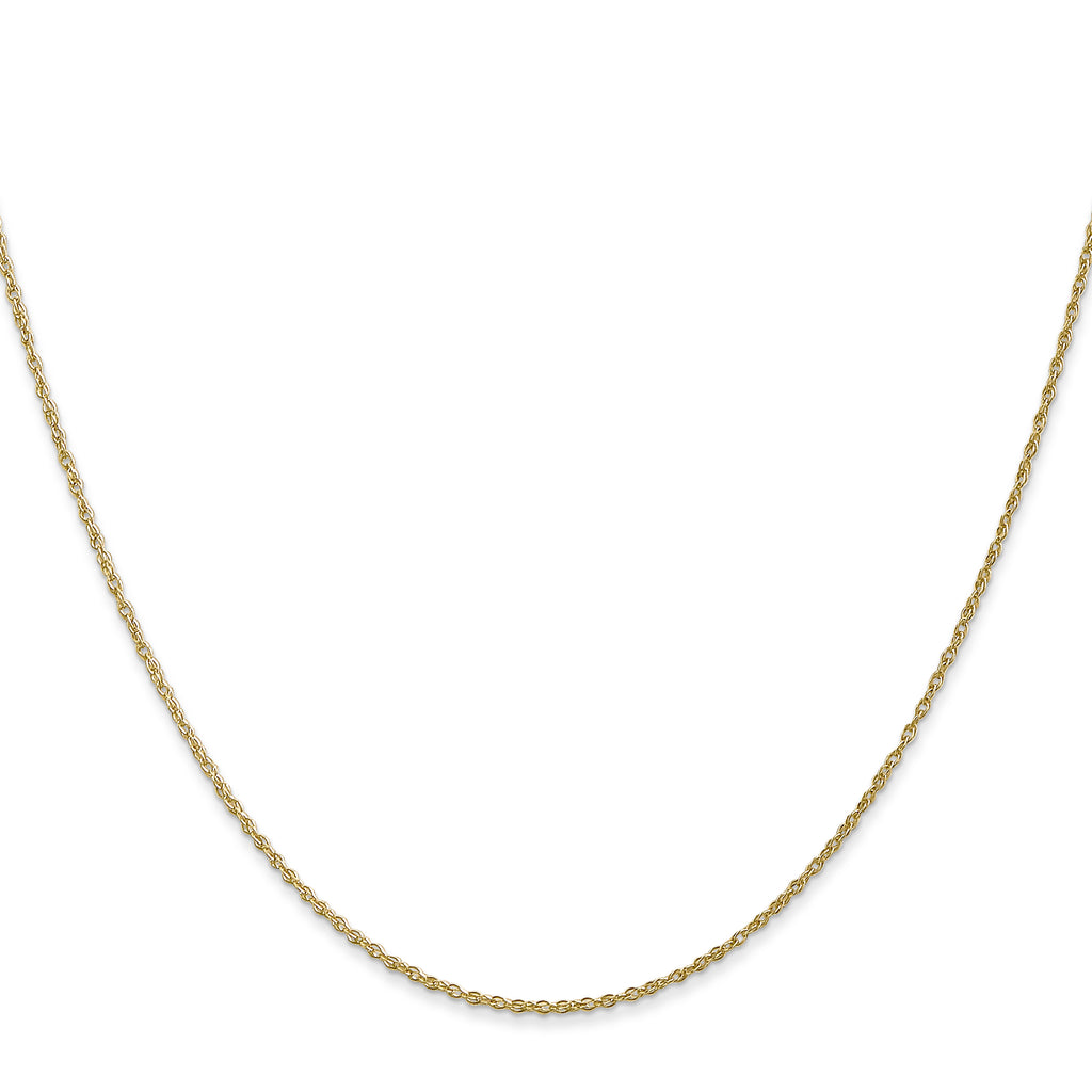 10K None 0.8mm Rope Chain Necklace - view 2