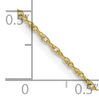 10K None 0.8mm Rope Chain Necklace - view 5
