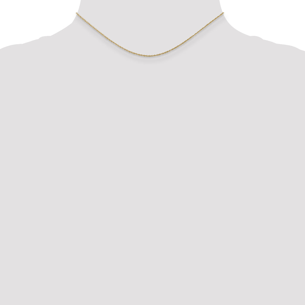 10K None 0.8mm Rope Chain Necklace - view 4