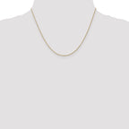 Baby Rope Chain Necklace in 10K Yellow Gold, 0.8mm - Sophia Jewelers