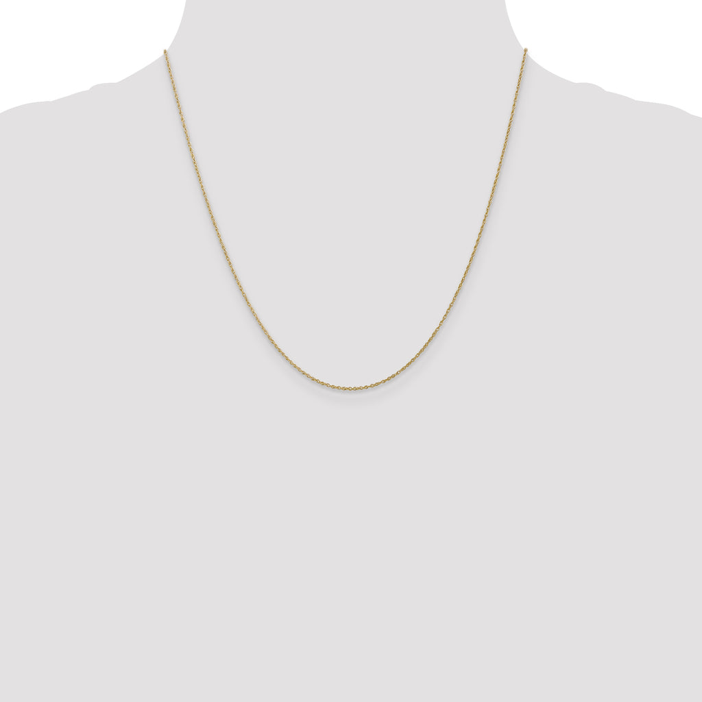 10K None 0.8mm Rope Chain Necklace - view 4