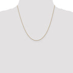 10K None 0.8mm Rope Chain Necklace - view 4