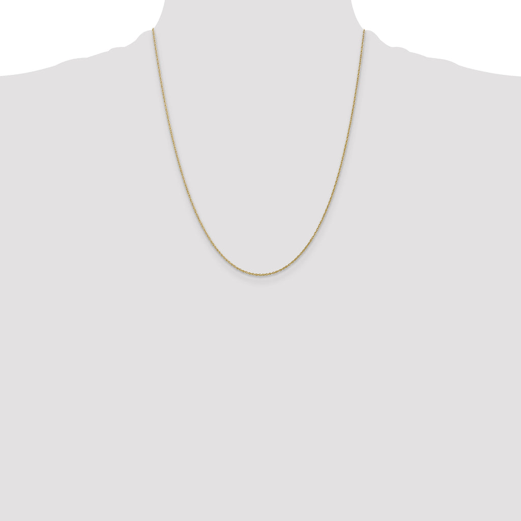 10K None 0.8mm Rope Chain Necklace - view 4