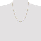 10K None 0.8mm Rope Chain Necklace - view 4