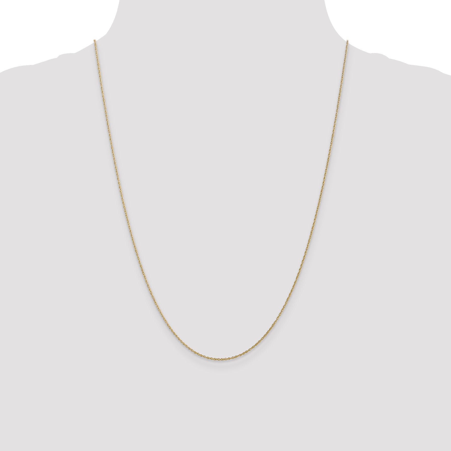 10k .8mm Lite-Baby Rope Chain