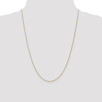 Baby Rope Chain Necklace in 10K Yellow Gold, 0.8mm - Sophia Jewelers