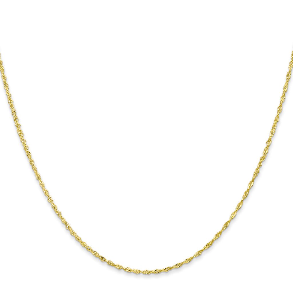 10K None 1.1mm Singapore Chain - view 2