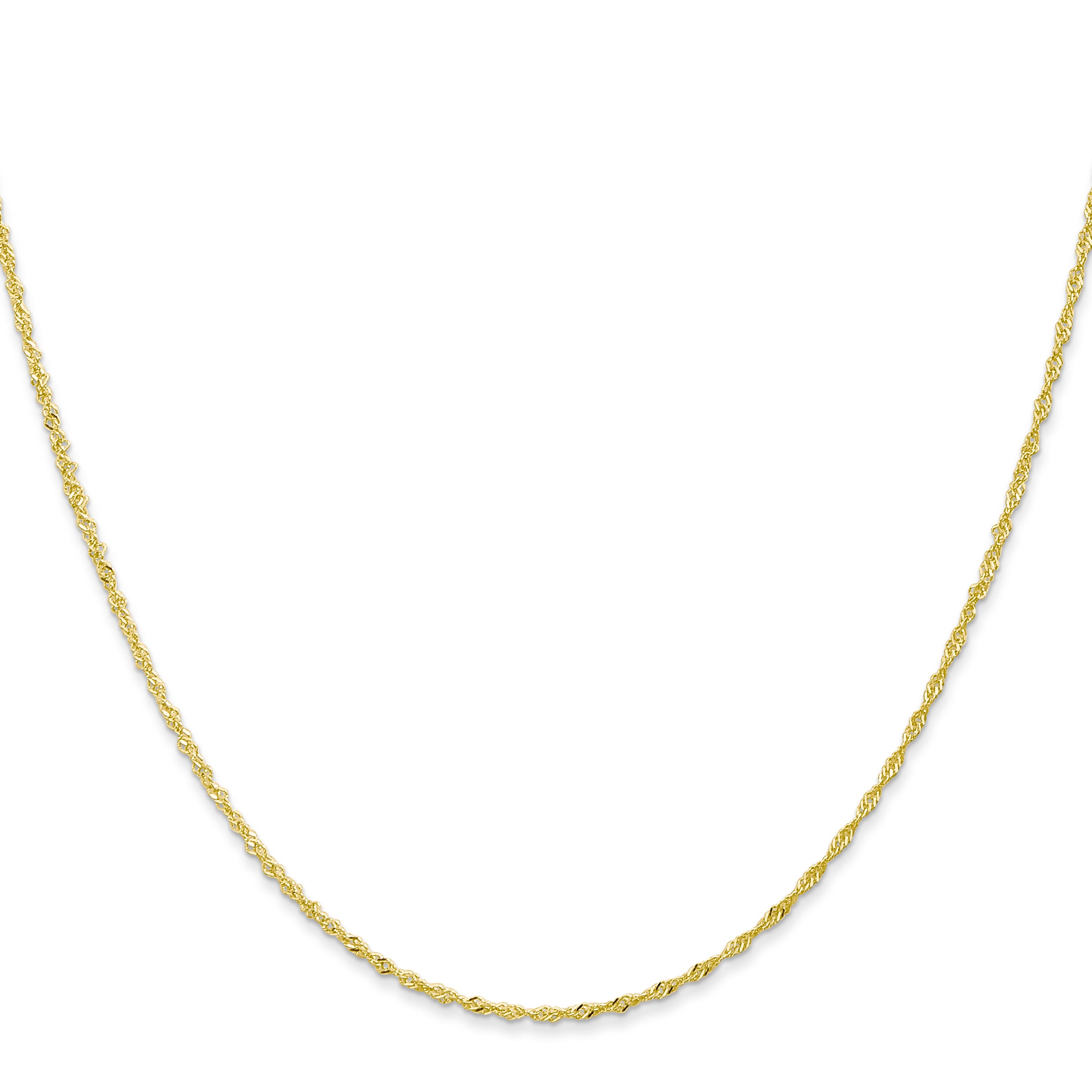 10K None 1.1mm Singapore Chain - view 2