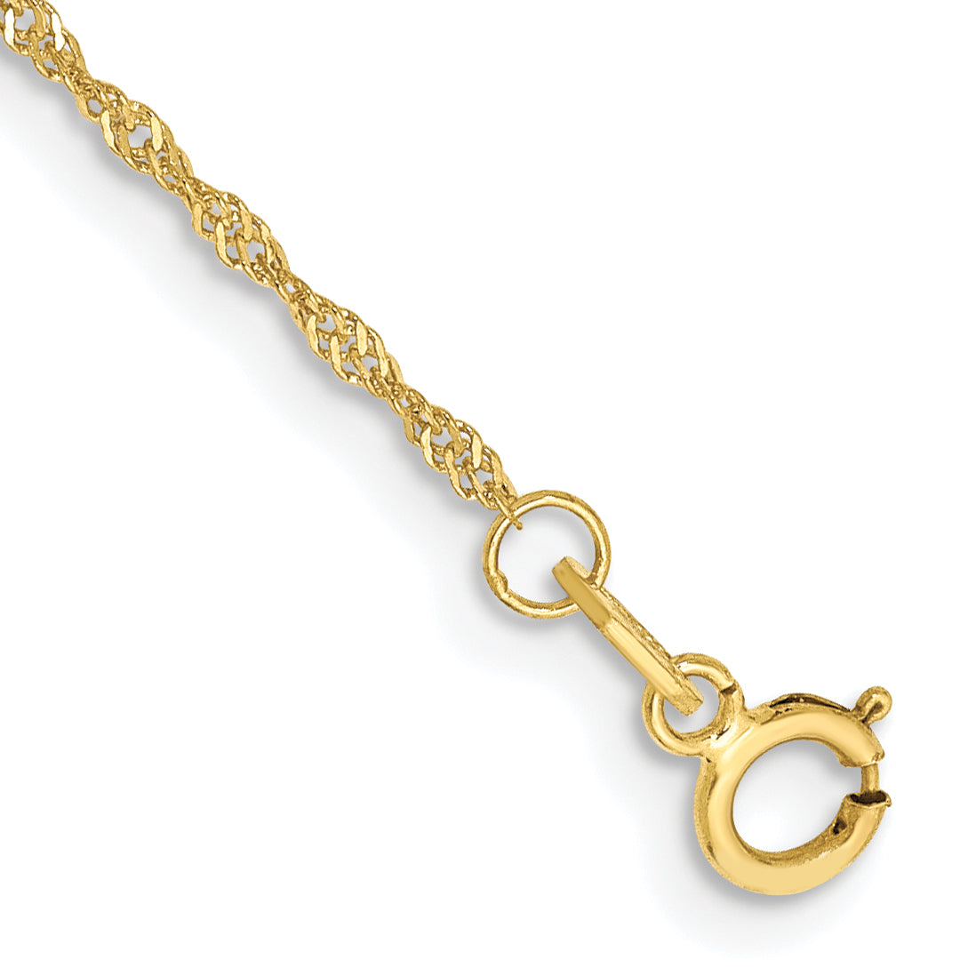 10K None 1.1mm Singapore Chain - 10 in Main image