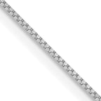 10K White Gold .7mm Box Chain