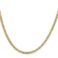 10K 3.1mm Lightweight Flat Cuban Chain