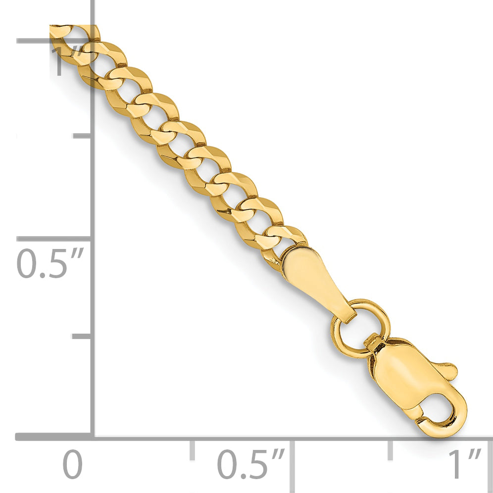 10K 3.1mm Lightweight Flat Cuban Chain Secondary image