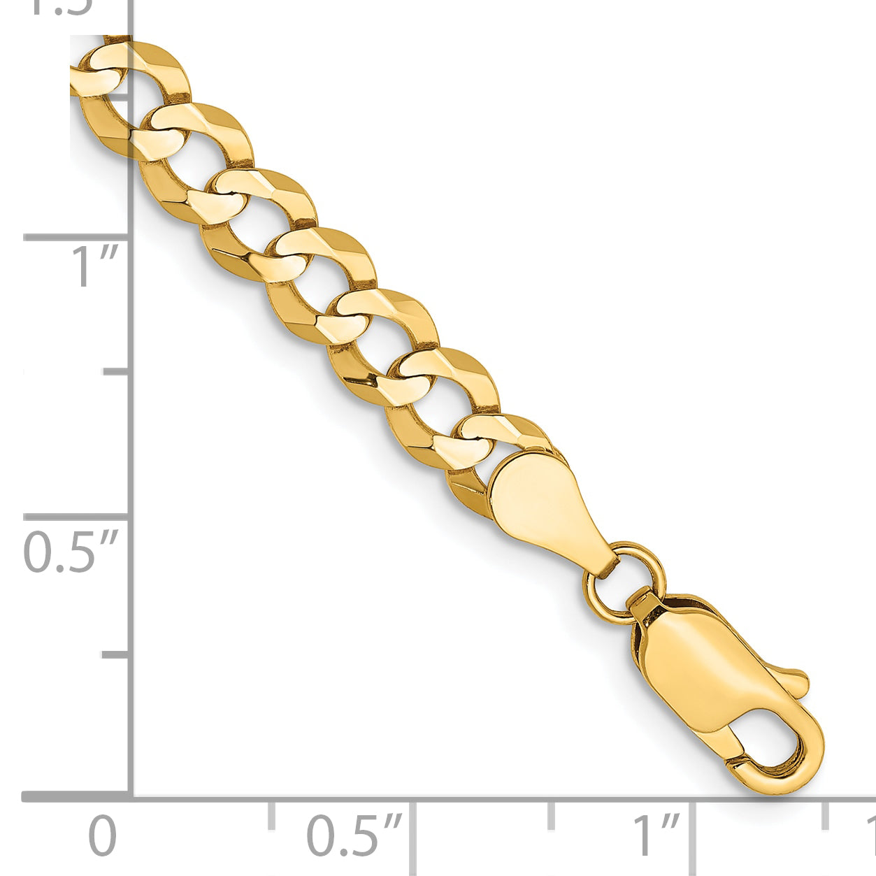 10K 4.7mm Lightweight Flat Cuban Chain