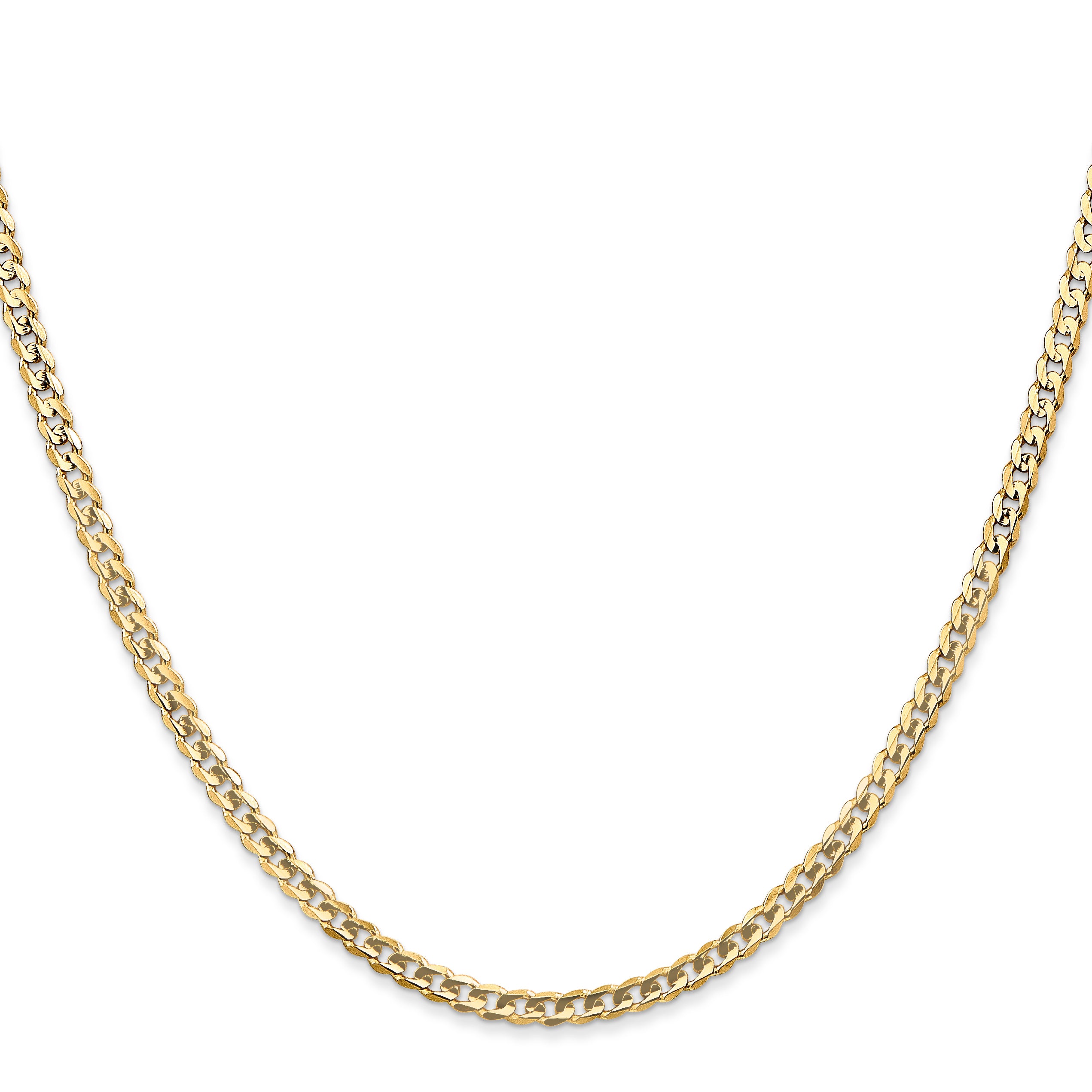 10K 3mm Open Concave Curb Chain 10K Main image