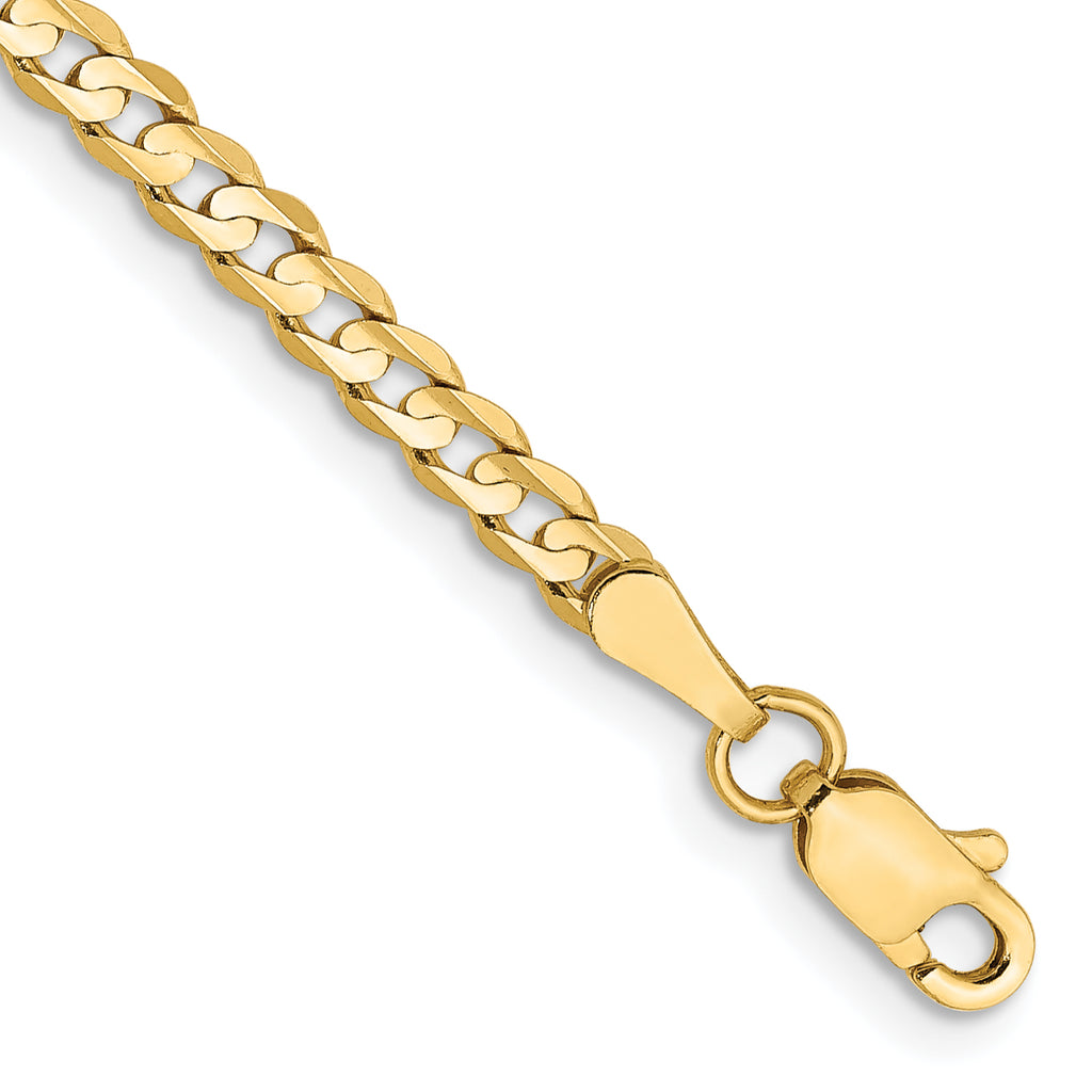 10K 3mm Open Concave Curb Chain 10K