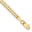 10K 3mm Open Concave Curb Chain 10K