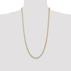 10K 3.8mm Open Concave Curb Chain 10K