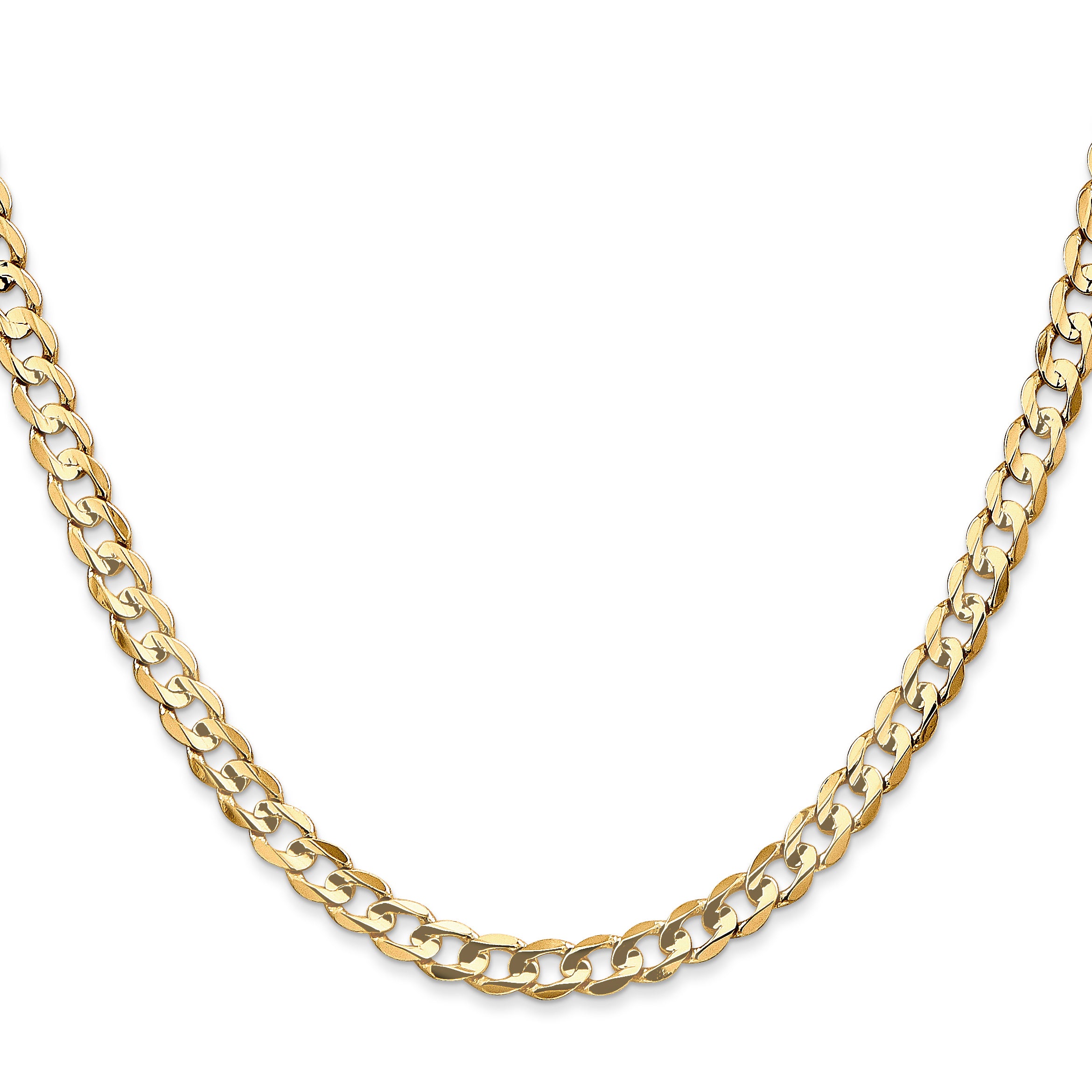 10K 4.5mm Open Concave Curb Chain 10K Secondary image