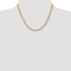 10K 4.5mm Open Concave Curb Chain 10K