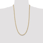 10K 4.5mm Open Concave Curb Chain 10K