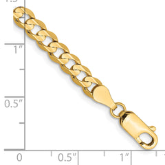 10K 4.5mm Open Concave Curb Chain 10K