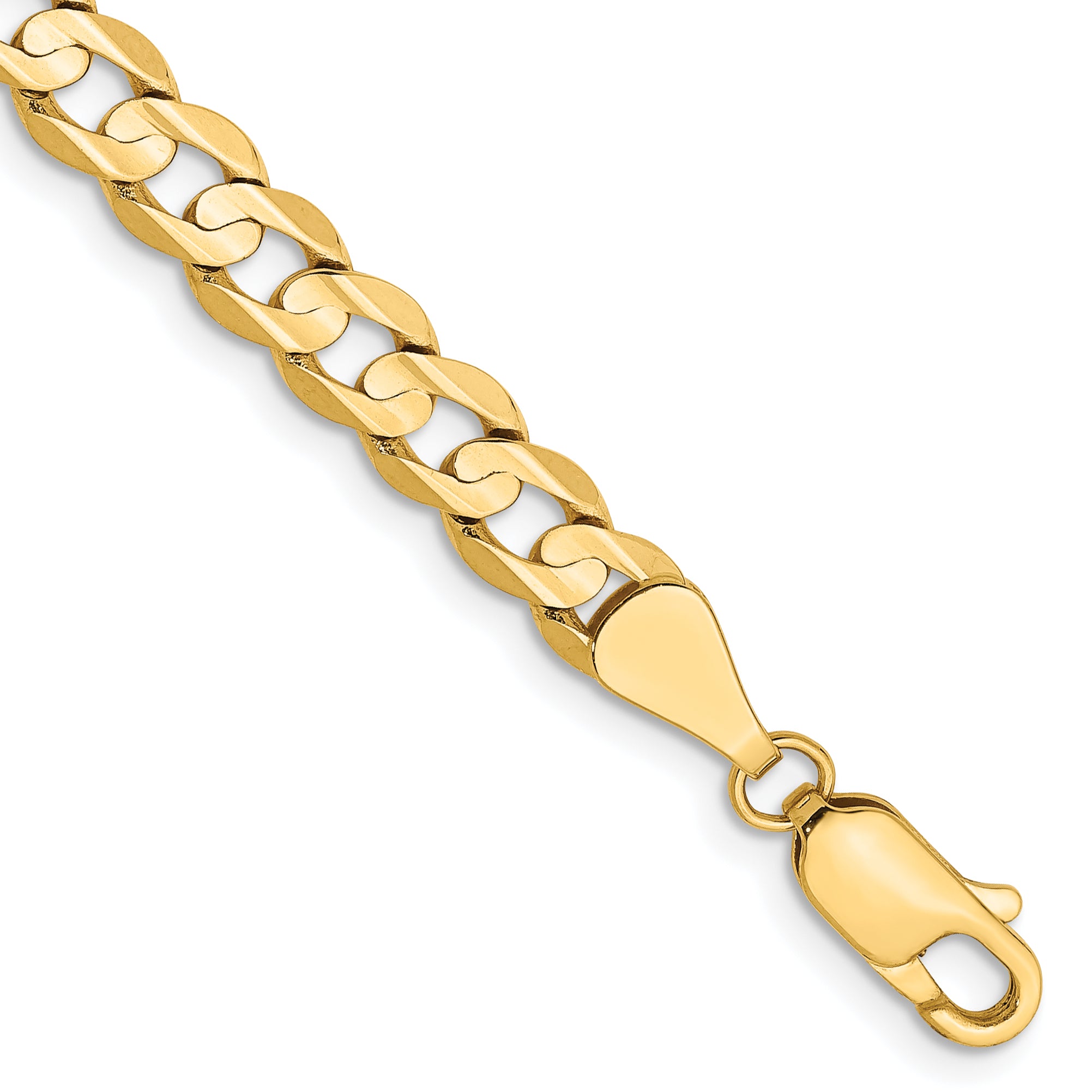 10K 5.25mm Open Concave Curb Chain 10K Main image