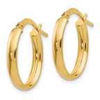 10K Polished Yellow Gold Hoop Earrings