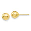 10K Polished Ball Post Earrings