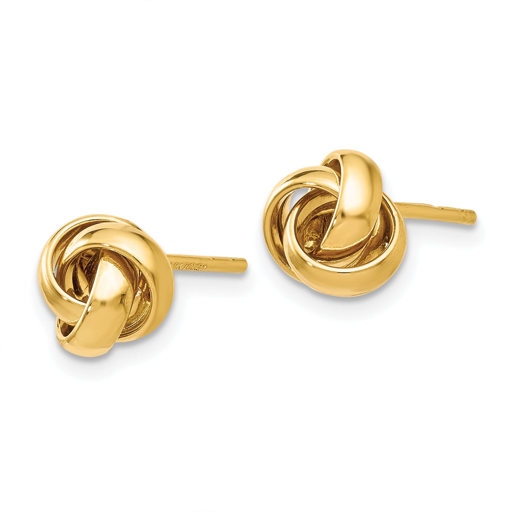 10K Polished Post Earrings