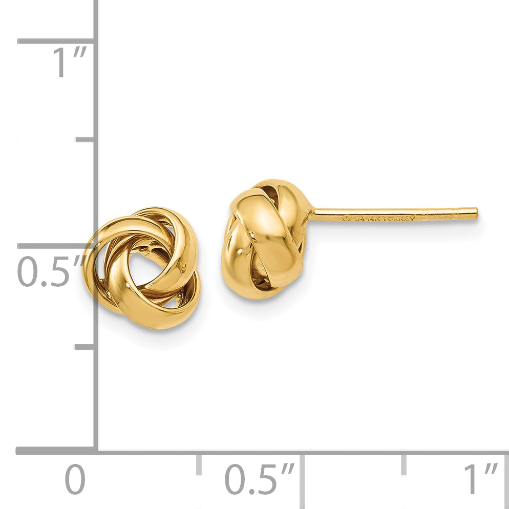 10K Polished Post Earrings