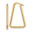 10K Polished Geometric Shape Hoop Earrings