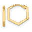 10K Polished Geometric Hoop Earrings