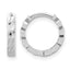 10K White Gold Diamond-Cut Hoop Earrings, 2.2mm