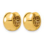 10K Yellow Gold Polished Hoop Earrings, 7mm