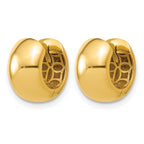 10K Yellow Gold Polished Hoop Earrings, 7mm