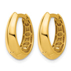 10K Yellow Gold Polished Hoop Earrings, 5.5mm