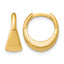 10K Yellow Gold Polished Hoop Earrings, 6.5mm
