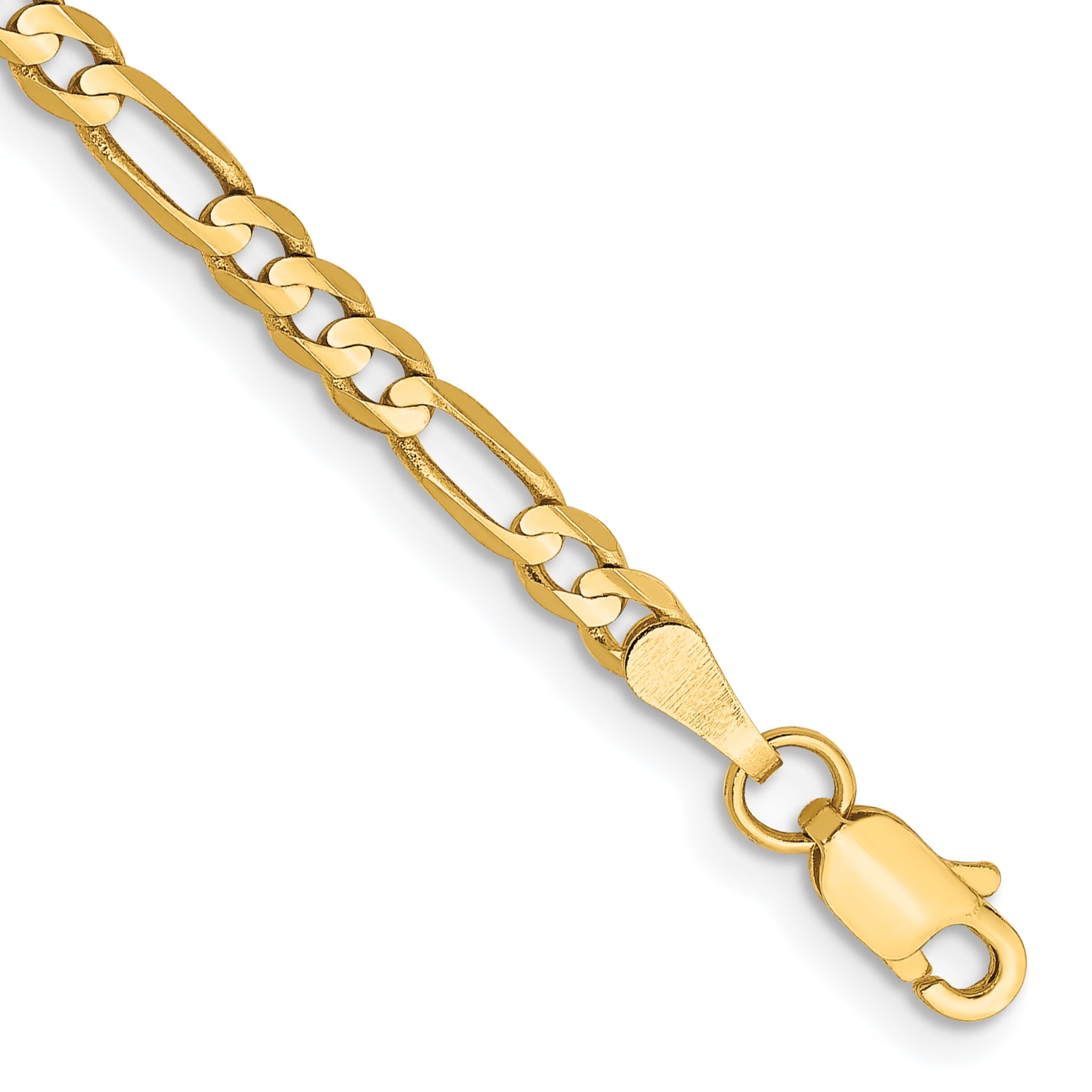 10k 3mm Concave Figaro Chain Main image